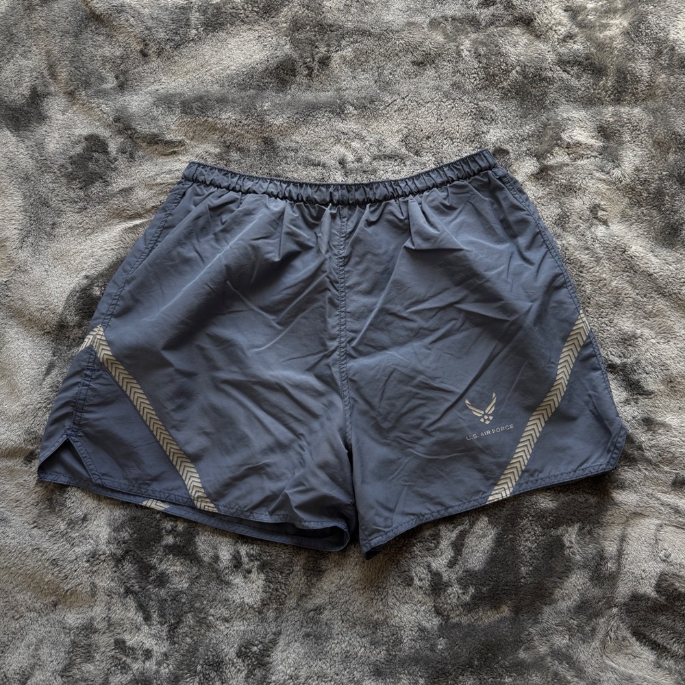 US‎ Air Force USAF PT Training Shorts Navy Blue Reflective XL SPM1C1-08-D-1037